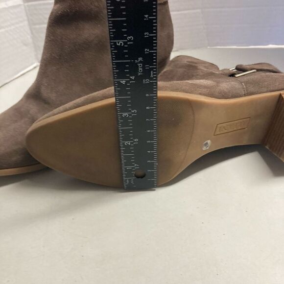 ALFANI Adison  Women’s Suede Leather Brown Booties Size 9.5 M 2” heel - Picture 8 of 12